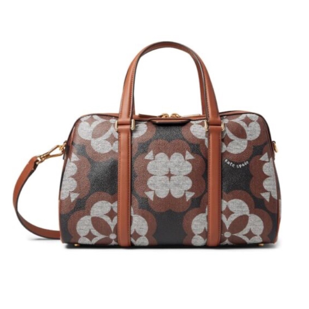 KATE SPADE Spade Flower Monogram Eleanor Medium Satchel